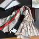 Fake Gucci Long Silk scarf with Bee Print 70 x 180cm Red Replica