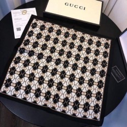 Fake Gucci Classic Schawl 50 x 50 Black Replica
