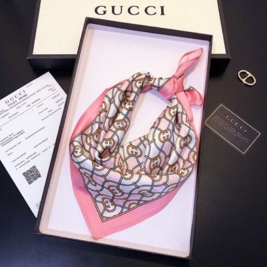 Replica Gucci Classic Schawl 50 x 50 Pink