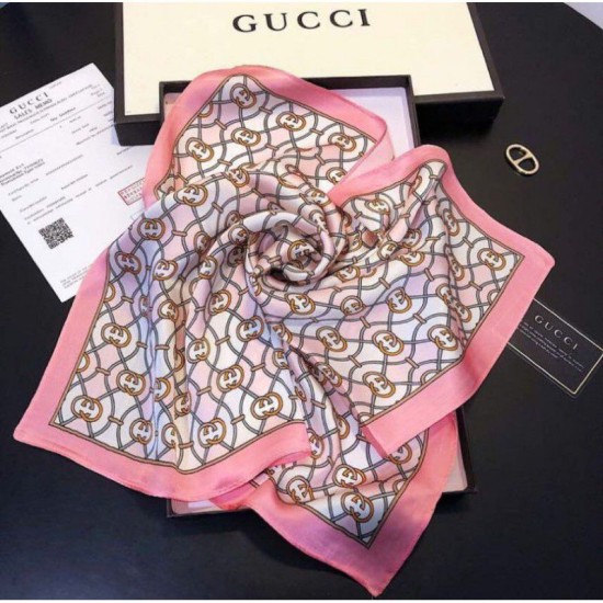 Replica Gucci Classic Schawl 50 x 50 Pink