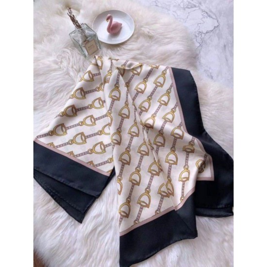 Replica Gucci Scarf With Stirrups Print 90 x 90 Red