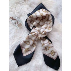 Replica Gucci Scarf With Stirrups Print 90 x 90 Red