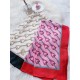 Fake Gucci Scarf With Stirrups Print 90 x 90 Black Replica