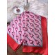 Fake Gucci Scarf With Stirrups Print 90 x 90 Black Replica