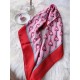 Fake Gucci Scarf With Stirrups Print 90 x 90 Black Replica