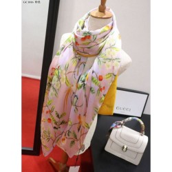 Replica Gucci Silk Cashmere 70 x 180cm Rose