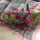 Replica Gucci GG Bouquets Print Silk Scarf 140 x 140 Red