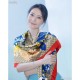 Replica Gucci GG Bouquets Print Silk Scarf 140 x 140 Blue