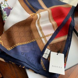 Replica Gucci Soft Silk Scarf 110 x 190cm Red