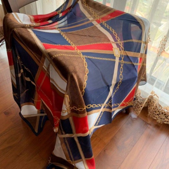 Replica Gucci Soft Silk Scarf 110 x 190cm Red