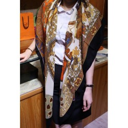 Replica Hermes Silk cashmere 140 x 140cm Pink