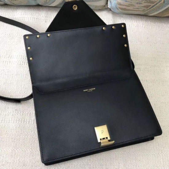 Fake YSL Saint Laurent Margaux Satchel Smooth Leather Black Replica Replica YSL Saint Laurent Margaux Satchel Smooth Leather Black