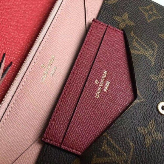 Fake Louis Vuitton Jeanne Wallet Monogram Canvas M62202 Replica