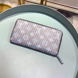 Fake Louis Vuitton Zippy Wallet Monogram LV Pop Blue M68662 Replica