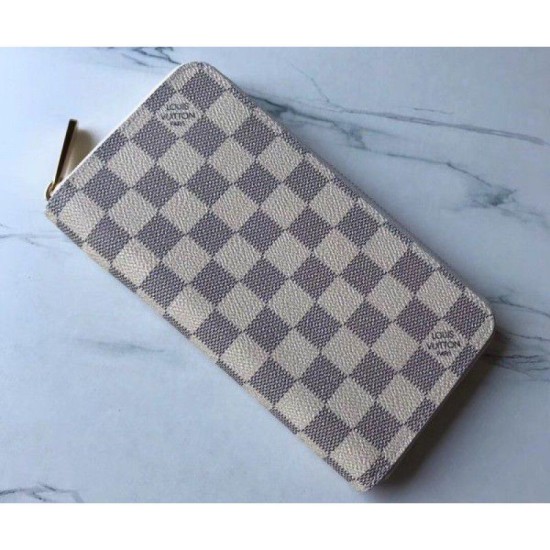 Replica Louis Vuitton Zippy Wallet Damier Azur Canvas N41660
