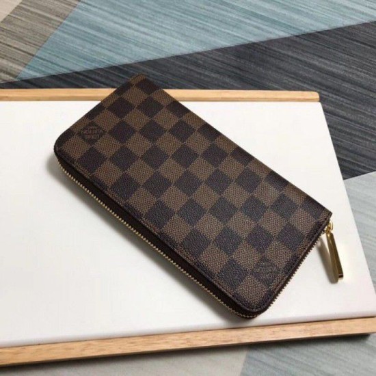 Replica Louis Vuitton Zippy Wallet Damier Ebene Canvas N41661