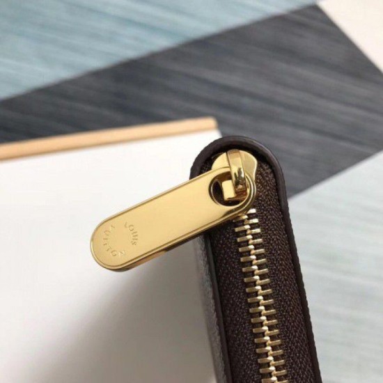 Replica Louis Vuitton Zippy Wallet Damier Ebene Canvas N41661