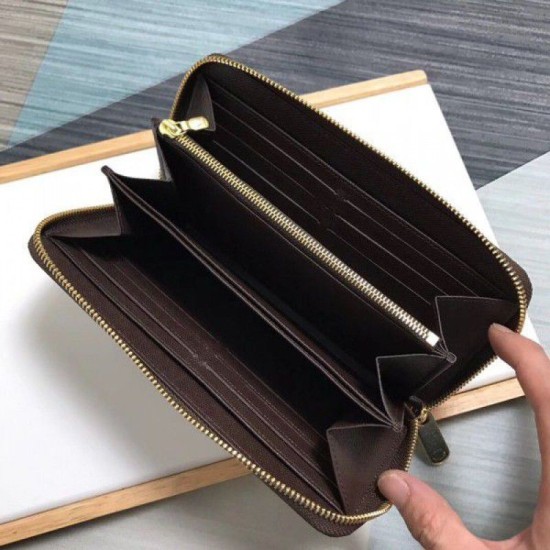 Replica Louis Vuitton Zippy Wallet Damier Ebene Canvas N41661