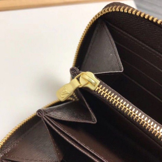 Replica Louis Vuitton Zippy Wallet Damier Ebene Canvas N41661