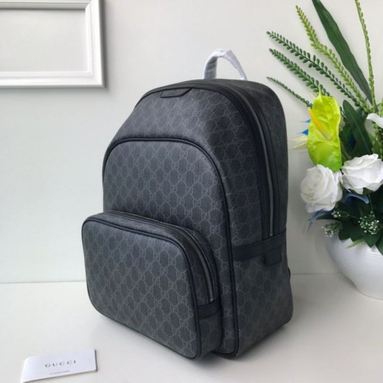 Replica Gucci Backpack GG Monogram Supreme Canvas Travel Carry 322069 Black