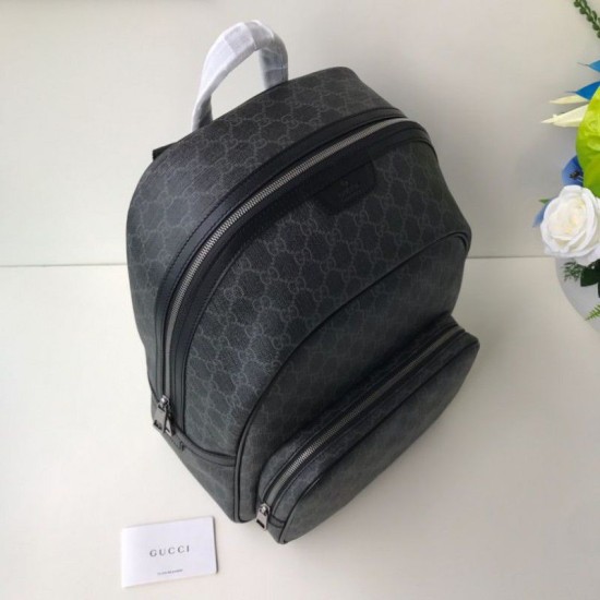 Replica Gucci Backpack GG Monogram Supreme Canvas Travel Carry 322069 Black