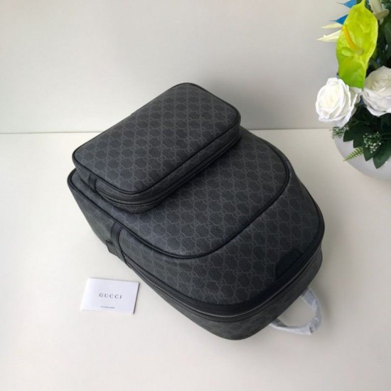 Replica Gucci Backpack GG Monogram Supreme Canvas Travel Carry 322069 Black