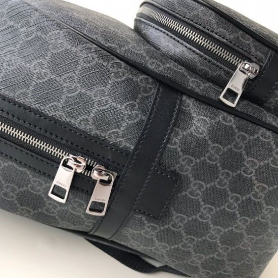 Replica Gucci Backpack GG Monogram Supreme Canvas Travel Carry 322069 Black