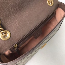Replica Gucci Ophidia GG Marmont Matelasse Mini Bag 443497 Coffee
