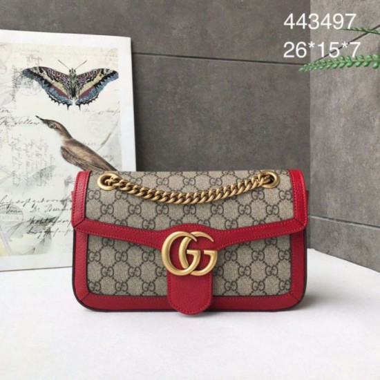 Replica Gucci Ophidia GG Marmont Matelasse Mini Bag 443497 Red Replica Gucci Ophidia GG Marmont Matelasse Mini Bag 443497 Red
