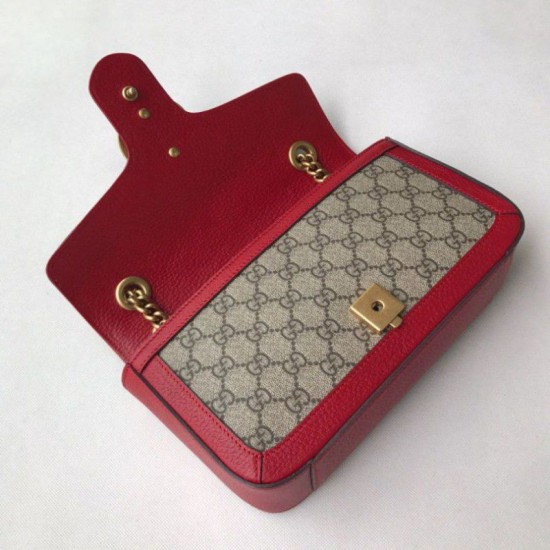 Replica Gucci Ophidia GG Marmont Matelasse Mini Bag 443497 Red Replica Gucci Ophidia GG Marmont Matelasse Mini Bag 443497 Red