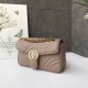 Fake Gucci GG Marmont Matelasse Mini Bag 443497 Light Coffee Replica Fake Gucci GG Marmont Matelasse Mini Bag 443497 Light Coffee Replica