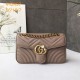 Fake Gucci GG Marmont Matelasse Mini Bag 443497 Light Coffee Replica Fake Gucci GG Marmont Matelasse Mini Bag 443497 Light Coffee Replica