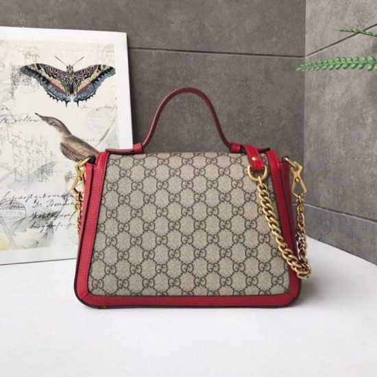 Replica Gucci Ophidia GG Marmont Small Top Handle Bag 498110 Red Replica Gucci Ophidia GG Marmont Small Top Handle Bag 498110 Red