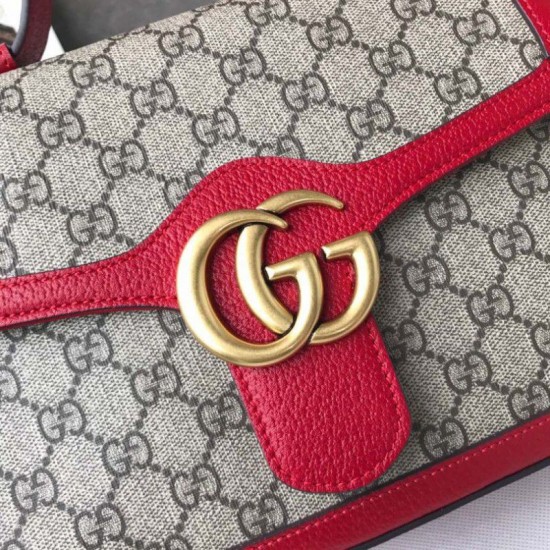 Replica Gucci Ophidia GG Marmont Small Top Handle Bag 498110 Red Replica Gucci Ophidia GG Marmont Small Top Handle Bag 498110 Red