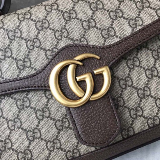 Replica Gucci Ophidia GG Marmont Small Top Handle Bag 498110 Coffee Replica Gucci Ophidia GG Marmont Small Top Handle Bag 498110 Coffee