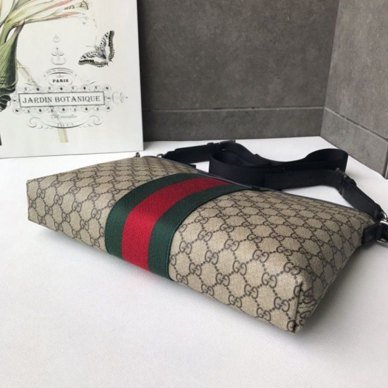 Replica Gucci GG Supreme Medium Messenger Bag 523335 Replica Gucci GG Supreme Medium Messenger Bag 523335