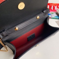 Replica Gucci Zumi Smooth Leather Mini Bag 564718 Black