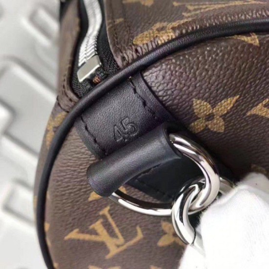 Replica Louis Vuitton Keepall Bandouliere 45 Monogram Macassar M56711