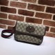 Replica Gucci GG Supreme Belt Bag 493930 Brown