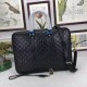 Replica Gucci Black ssima Briefcase Document Tote Bag 201480