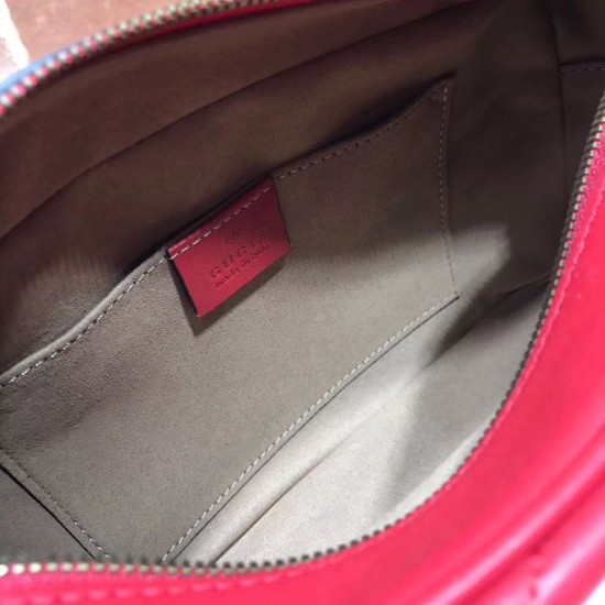 Replica Gucci GG Marmont Matelasse Shoulder Bag 447632 Red Replica Gucci GG Marmont Matelasse Shoulder Bag 447632 Red