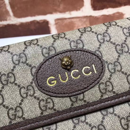 Replica Gucci GG Supreme Belt Bag 493930 Brown