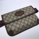 Replica Gucci GG Supreme Belt Bag 493930 Brown