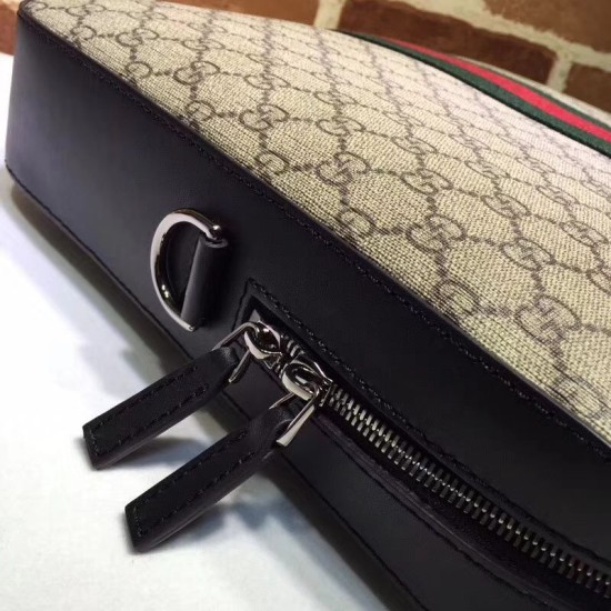 Replica Gucci Web GG Supreme Briefcase 387102 Fake Gucci Web GG Supreme Briefcase 387102 Replica