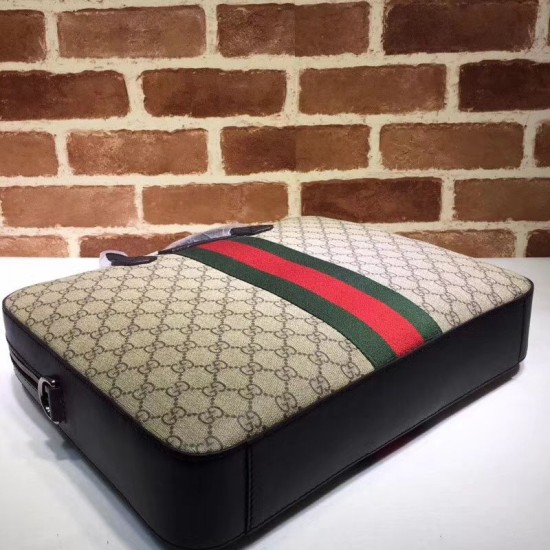 Replica Gucci Web GG Supreme Briefcase 387102 Fake Gucci Web GG Supreme Briefcase 387102 Replica