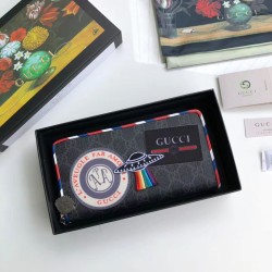 Replica Gucci Night Courrier GG Supreme Zip Around Wallet 496342