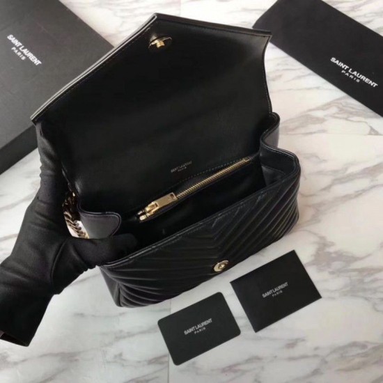 Fake YSL Saint Laurent Medium Monogram College Satchel Bag Replica Fake YSL Saint Laurent Medium Monogram College Satchel Bag Replica