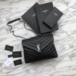 Replica YSL Saint Laurent Classic Large Envelope Bag Silver Hardware