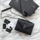 Replica YSL Saint Laurent Envelope Small Bag Grain Embossed Silver Hardware Fake YSL Saint Laurent Envelope Small Bag Grain Embossed Silver Hardware Replica