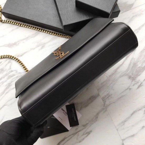 Replica YSL Saint Laurent Medium Reversible Kate Suede and Smooth Leather Black Fake YSL Saint Laurent Medium Reversible Kate Suede and Smooth Leather Black Replica